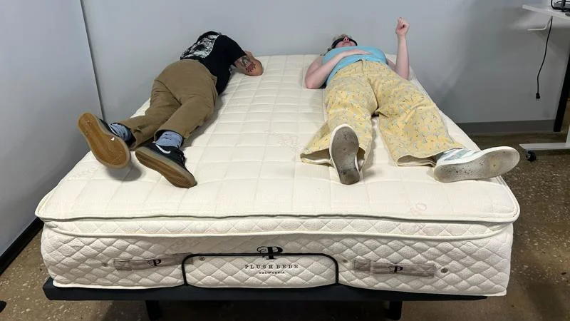 Partner test on the PlushBeds Botanical Bliss Mattress