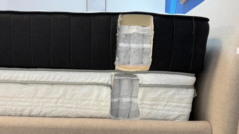 Construction of the Titan Plus Core Vs the Novilla 12-Inch Mattress
