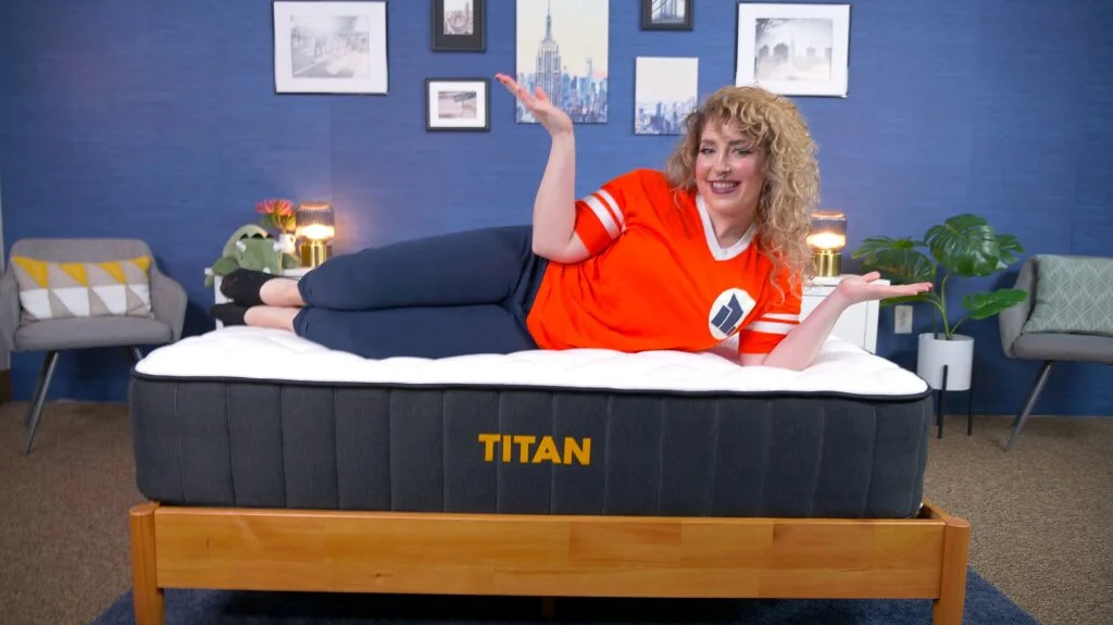 Nichole on Brooklyn Bedding's Titan Plus