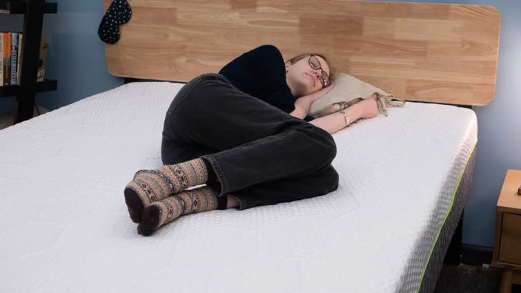 Side sleeping on the 3D Matrix.