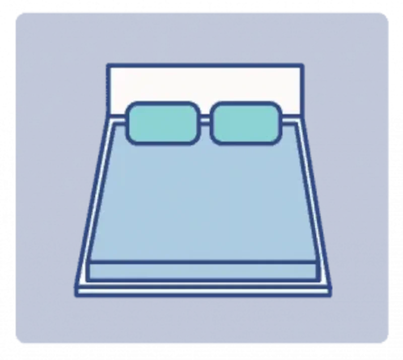 A graphic of a mattress