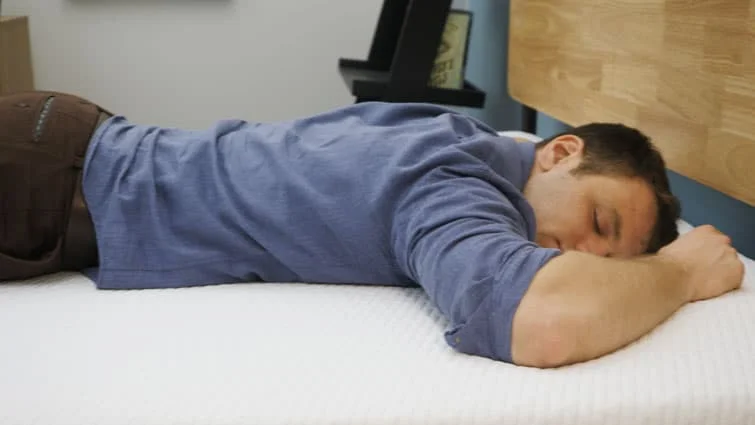 Tuft and Needle Stomach Sleeping