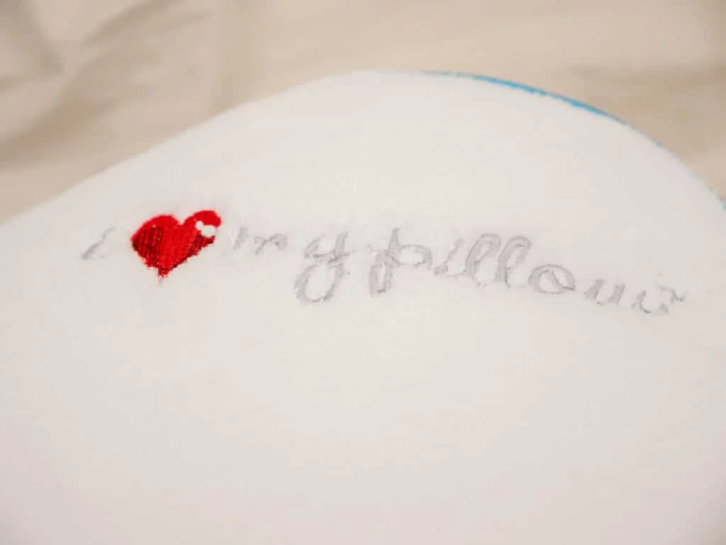 I Love My Pillow Tag