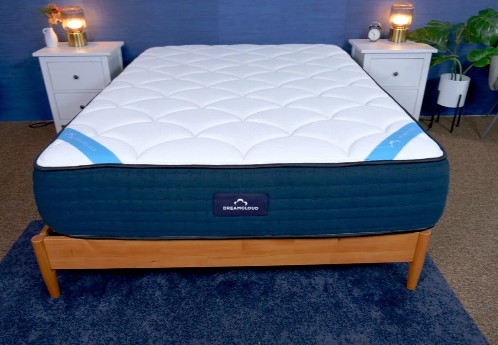 DreamCloud Premier Memory Foam Mattress in the Sleepopolis Studio