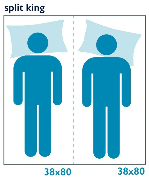 split king bed size dimensions