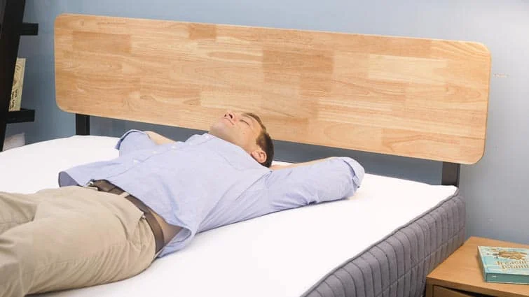 Back sleeping on the SweetNight mattress