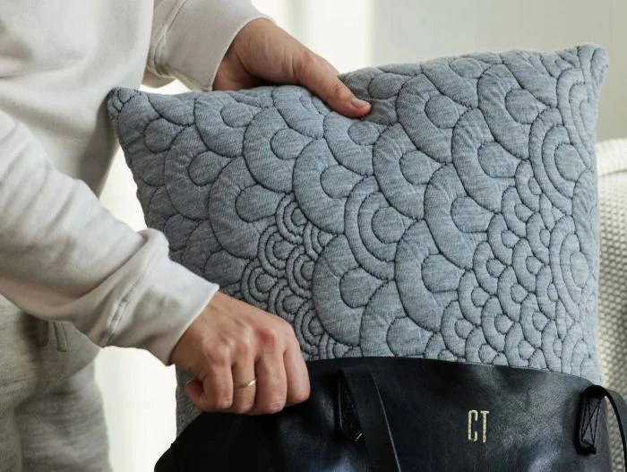 Brentwood Home Crystal Cove Mini Charcoal Pillow