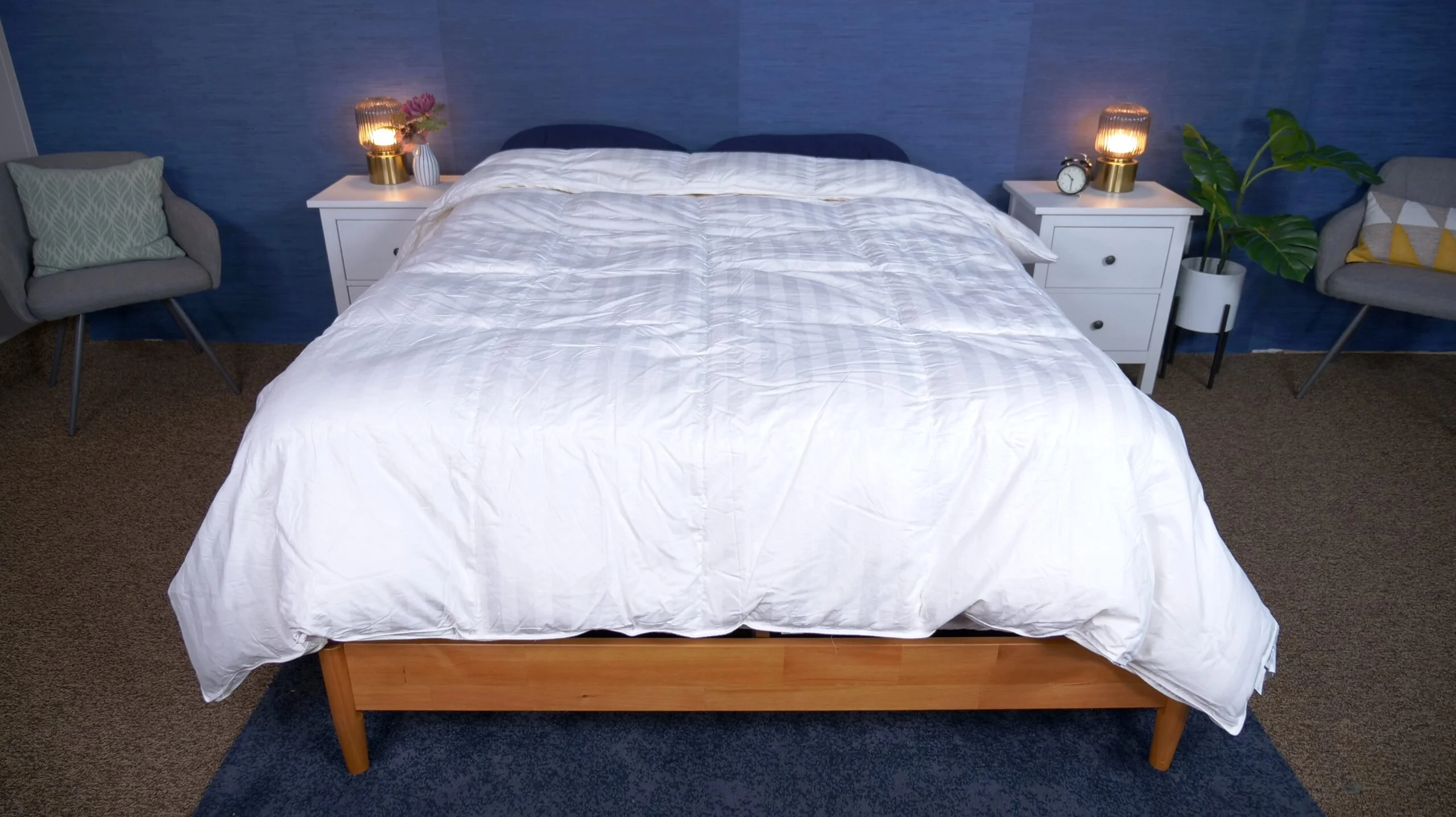 Riley White Goose Down Comforter