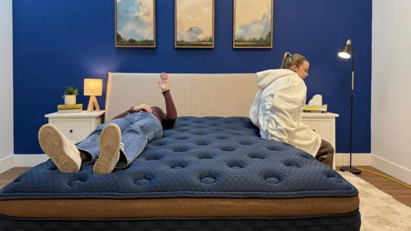 Partner test on the Brooklyn Bedding Aurora Luxe mattress