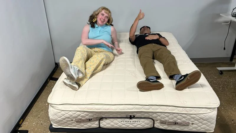 Partner test on the PlushBeds Botanical Bliss Mattress