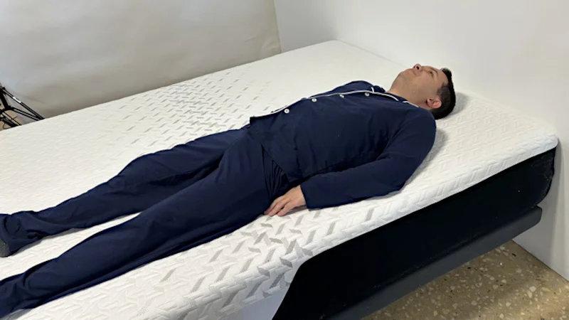 Back sleeping on the Nectar Classic Memory Foam