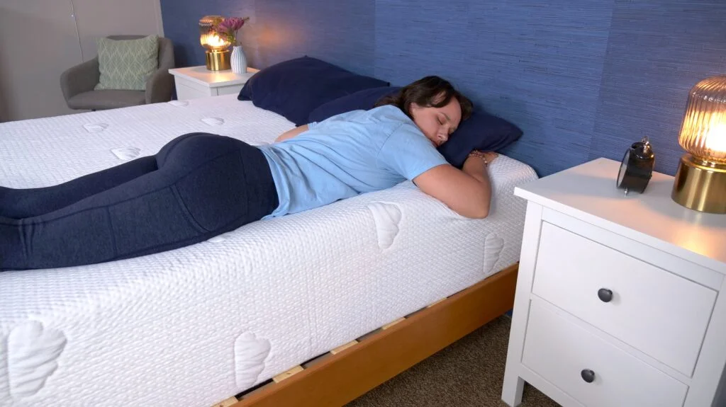 puffy lux stomach sleeper