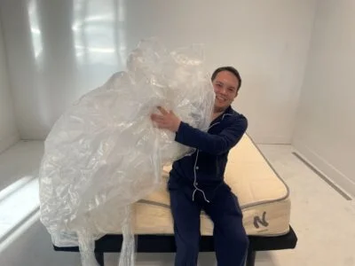 Unboxing of the Nolah Natural mattress