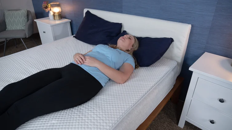 Back sleeping on the Thuma matress